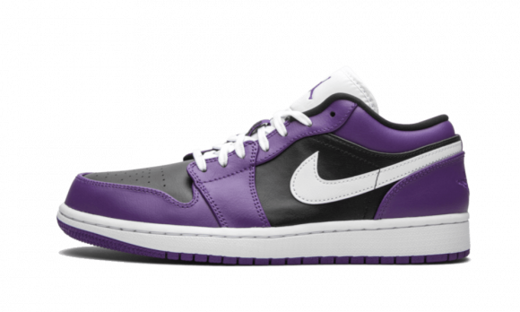 air jordan 1 low court purple black