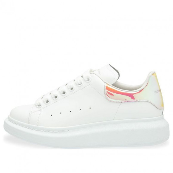 (WMNS) Alexander McQueen Oversized Sneakers 'White Orange' - 553770WHXML9975