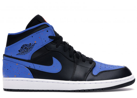 Jordan 1 Mid Royal Paint Splatter - 554724-048