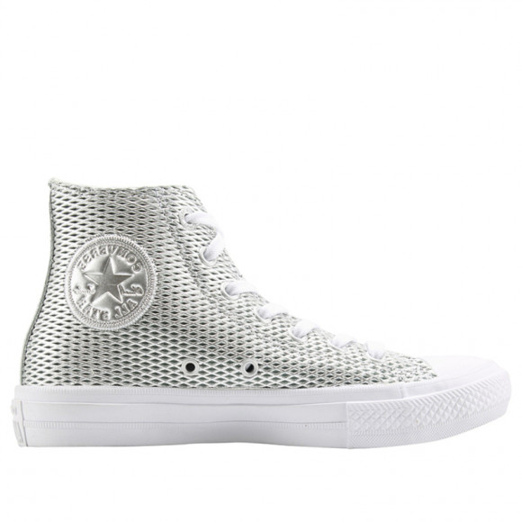 angre Integral ære Converse Womens WMNS Chuck Taylor All Star 2 High 'Perforated Metallic  Silver' 555798C - 555798C