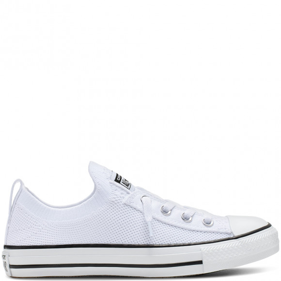Womens Converse Chuck Taylor All Star Lo Shoreline Knit Sneaker - White - 565490C