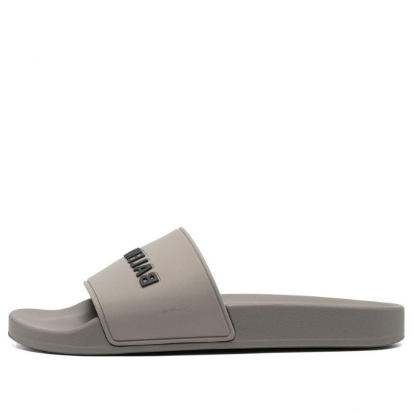 (WMNS) Balenciaga Pool Slides 'Grey Rubber' - 565547W1S801010