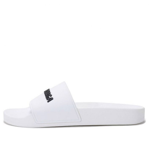 (WMNS) Balenciaga Pool Slides 'White Black' - 565547W1S839034