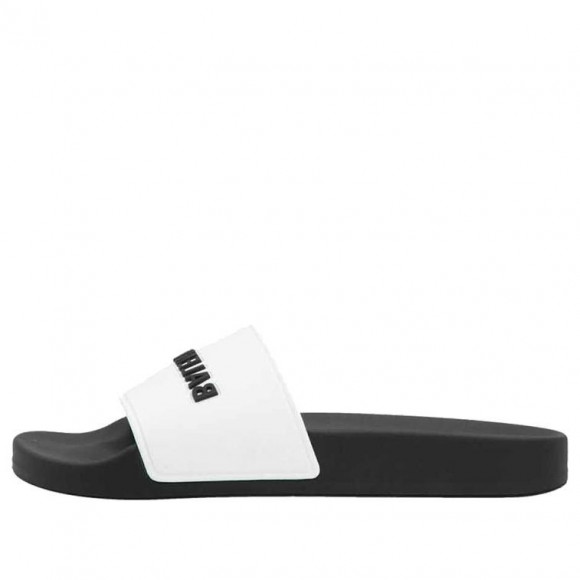 (WMNS) Balenciaga Pool Slides 'White Black' - 565547W1S879010