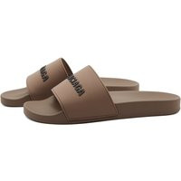 Balenciaga Men's Pool Slide in Taupe/Black - 565826-W1S80-2001