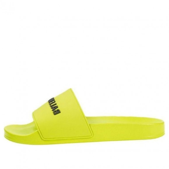 Balenciaga Pool Slides 'Lime' - 565826W1S803501