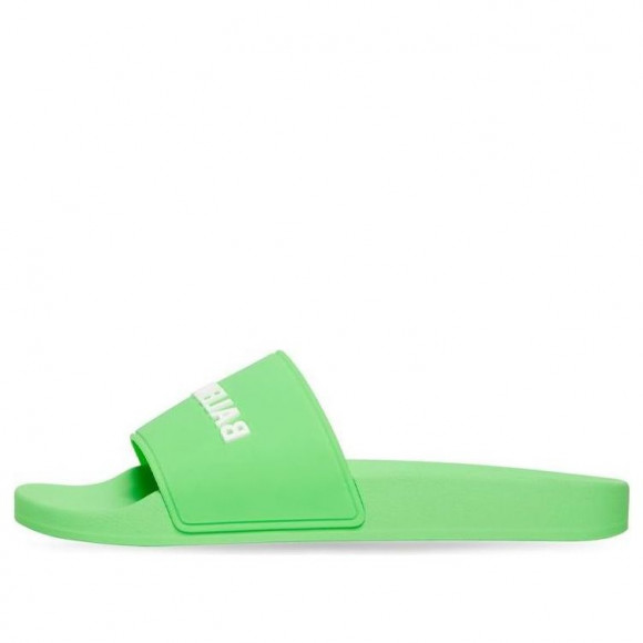 Balenciaga Pool Slides 'Fluo Green' - 565826W1S823590