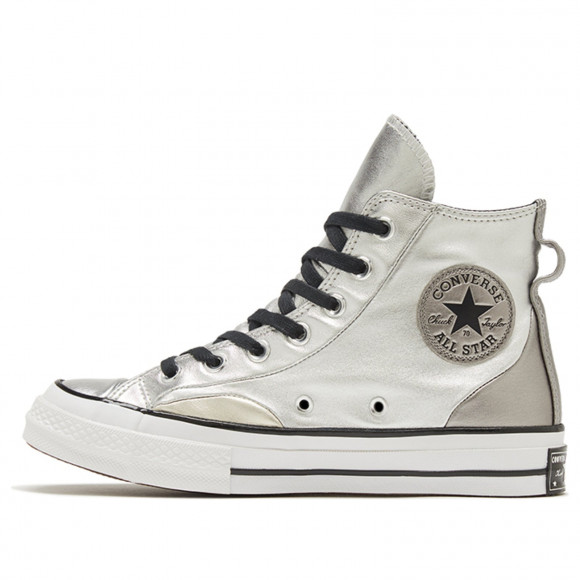 Silver on sale converse ladies