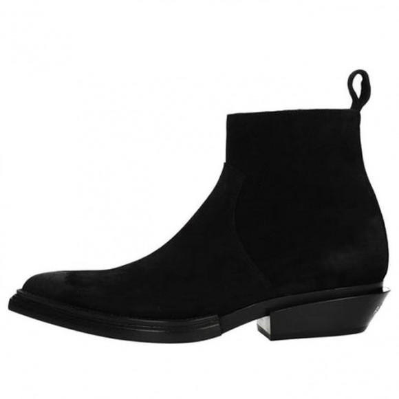 Balenciaga Santiago Black Suede Ankle Boots 'Black' - 579736WA7301000