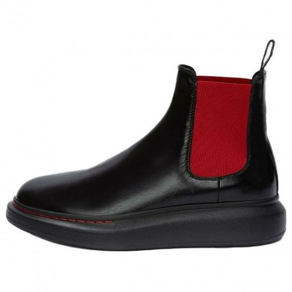 Alexander McQueen Hybrid Chelsea Boot 'Black Red' - 586198WHX521066