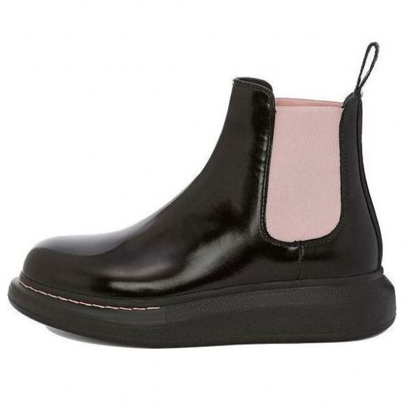 (WMNS) Alexander McQueen Hybrid Chelsea Boot 'Black Sugar Pink' - 586398WHX521123