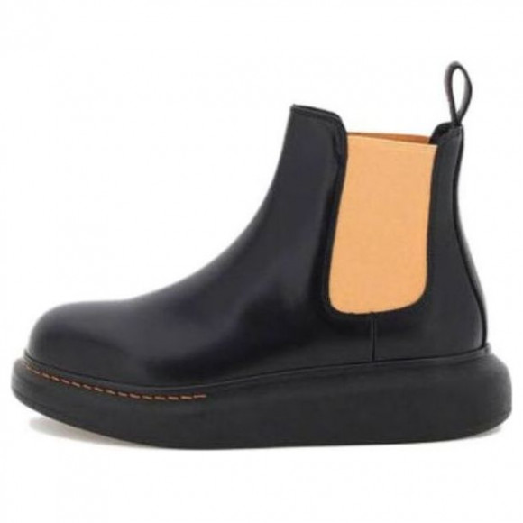 (WMNS) Alexander McQueen Hybrid Chelsea Boots 'Black Corsage' - 586398WHX561539