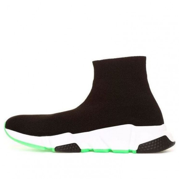 (WMNS) Balenciaga Speed Trainer 'Black White Green' - 587280W17041073