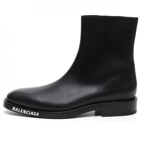 Balenciaga Logo Ankle Boots 'Black' - 590717WA7201000