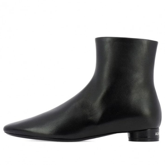 (WMNS) Balenciaga Ankle Boots 'Black Leather' - 590993WA8F41006