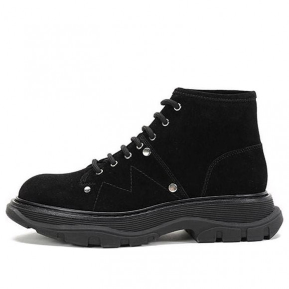 (WMNS) Alexander McQueen Tread Slick Boot 'Black' - 595469WHZ281081