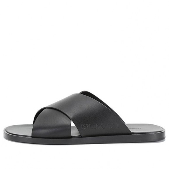 Balenciaga Cosy Slides 'Black' - 597148WAVY01000