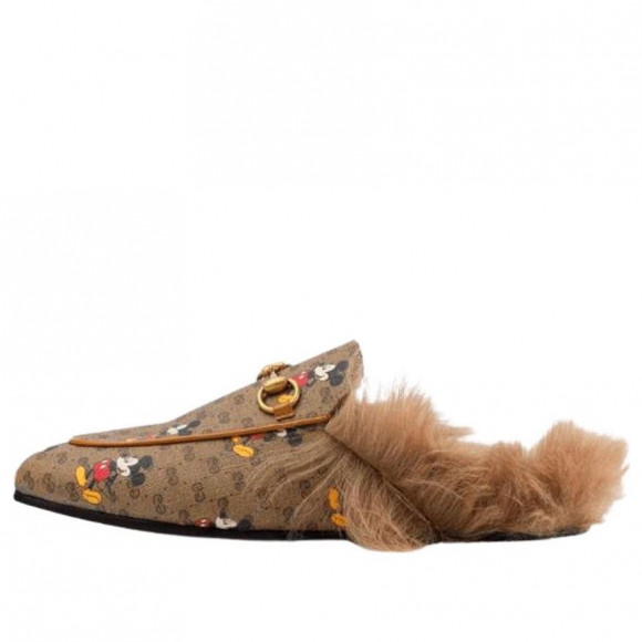 (WMNS) Gucci Princetown Fur Lined Slipper x Disney 'Mickey Mouse' - 603467-HWU30-8487