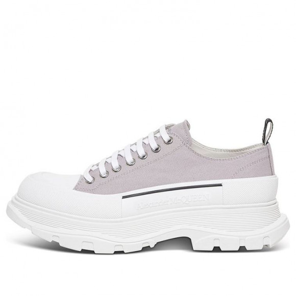 Alexander McQueen Tread Slick Canvas Sneakers 'Lilac White' - 604257W4MV21331