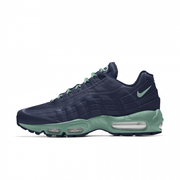 Chaussure personnalisable Nike Air Max 95 By You pour Homme - Bleu - 6124601354