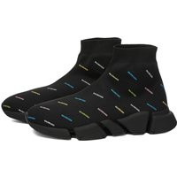Balenciaga Men's Speed 2.0 LT Sneakers in Black/Multi - 617239-W2DF0-1088