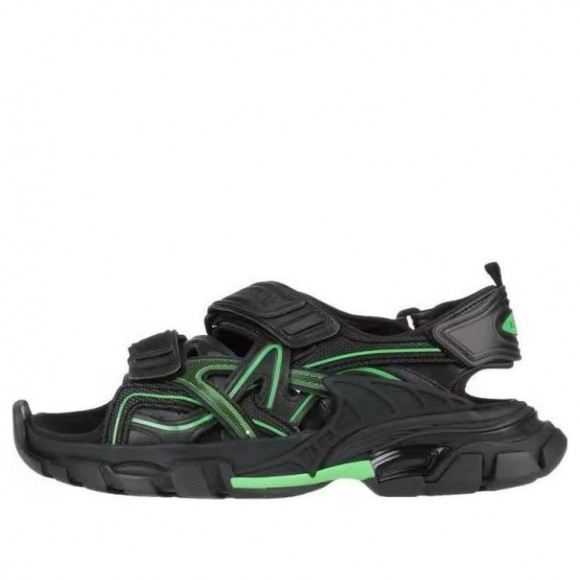 (WMNS) Balenciaga Track 2.0 Sandals 'Black Green' - 617543W3AJ11030