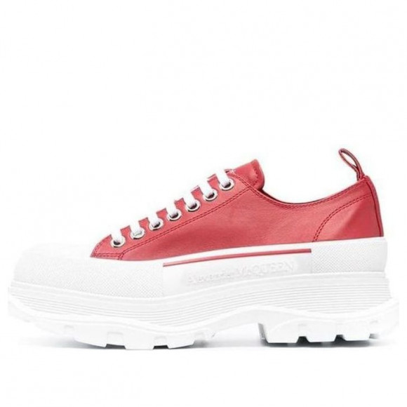 Alexander McQueen Tread Slick Sneakers 'Red White' - 627225WHZ626593