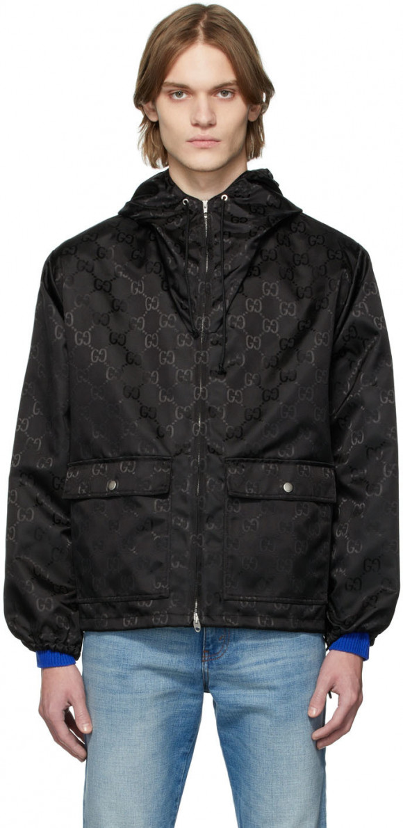 Gucci Black Nylon GG Jacket