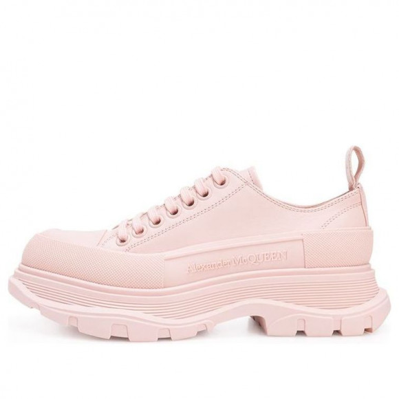 (WMNS) Alexander McQueen Tread Slick Lace Up Low 'Pink' - 633902WHZ627129