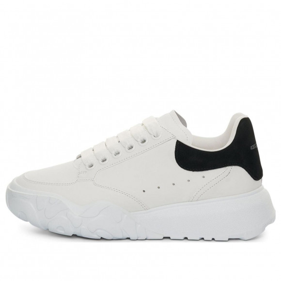 (WMNS) Alexander McQueen Oversized Court Trainer 'White Black' - 633915WIA9A9061