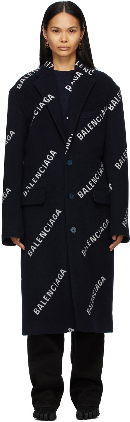 balenciaga coat logo