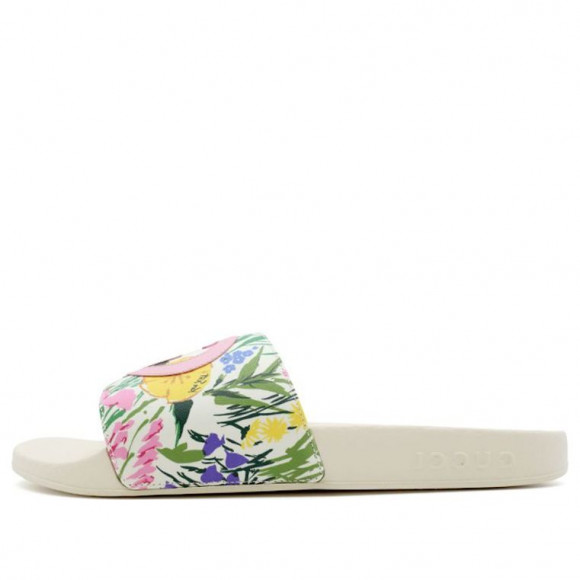 (WMNS) Gucci Ken Scott Print Slide Sandal 'White ' - 645925-2L320-9261