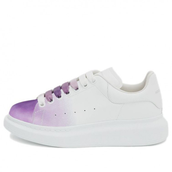 (WMNS) Alexander McQueen Oversized Sneakers 'White Purple' - 650791WHZ4N9104