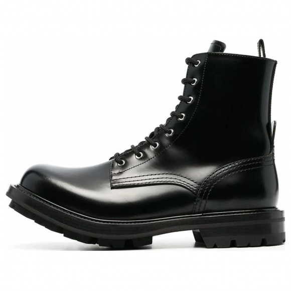 Alexander McQueen Worker Boot 'Black' - 651621WHZ801000