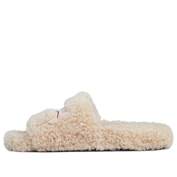 (WMNS) Balenciaga Furry Slides 'Beige' - 654261W2DO19796