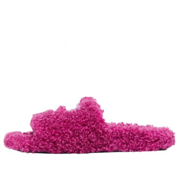 (WMNS) Balenciaga Cities Paris Furry Slides 'Pink' - 654261W2DO25301