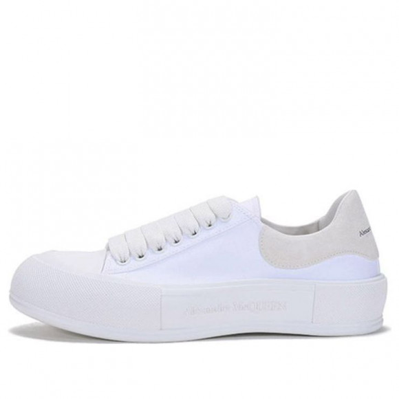 Alexander McQueen Deck Skate Plimsoll Lace Up 'White' - 654594W4MV79000