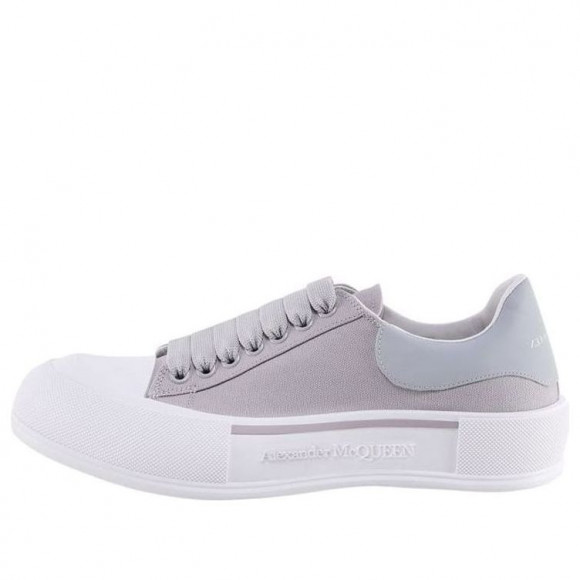 Alexander McQueen Deck Skate Plimsoll Lace Up 'Lilac Grey' - 654594W4MVH1497