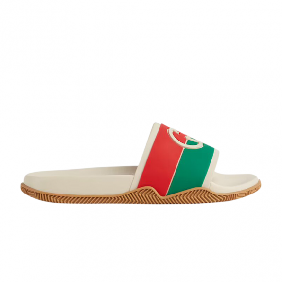 Gucci Wmns Slide 'Interlocking G - White Red Green' - 655461-JFA00-9136