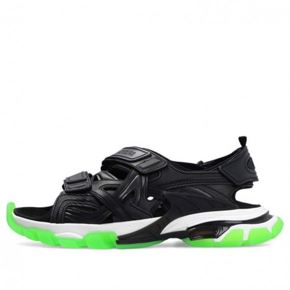 Balenciaga Track sandals 'Clear Sole Black Green White' - 655954W2CC41038