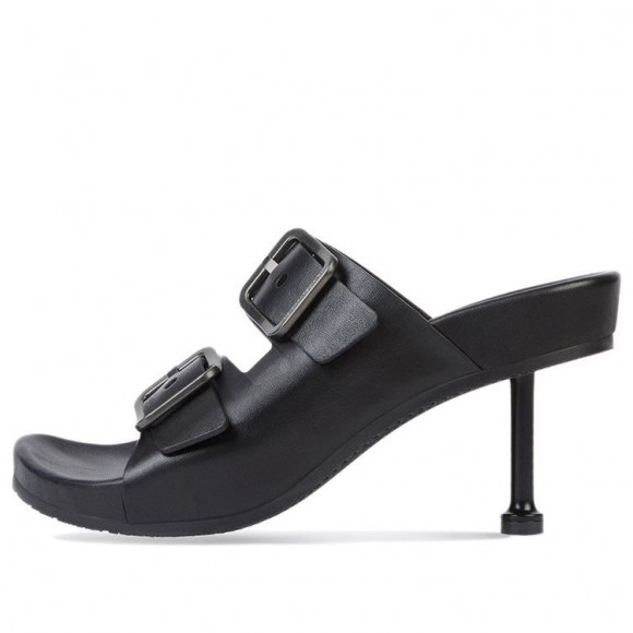 (WMNS) Balenciaga Mallorca Sandals 'Black' - 656621WA2M61010