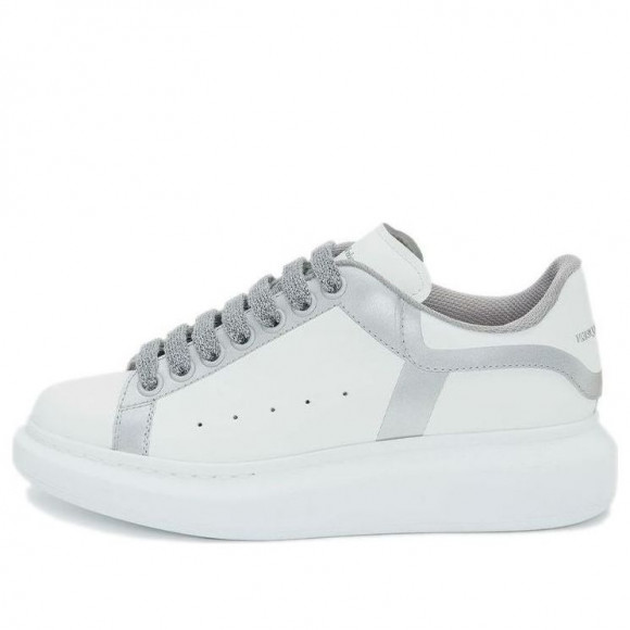 (WMNS) Alexander McQueen Oversized Sneakers 'White Silver' - 657559WIA4H9071