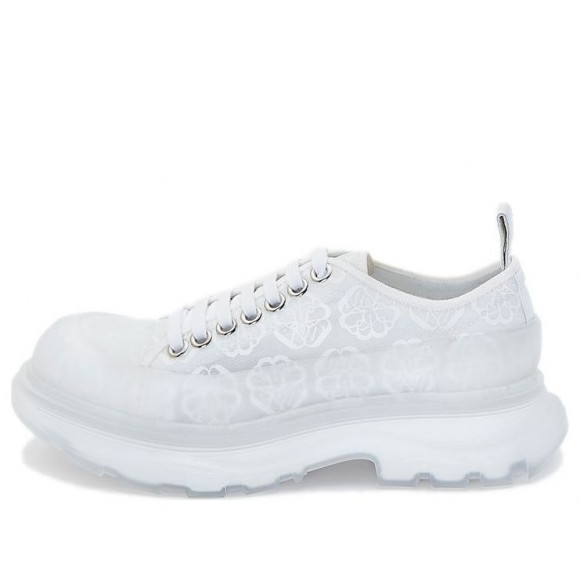 (WMNS) Alexander McQueen Tread Slick Lace Up 'White Transparent' - 658085W4Q329337