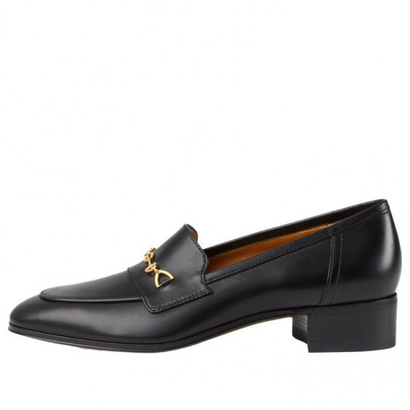 (WMNS) Gucci Interlocking G Horsebit Loafer 'Black Leather' - 658268-1W600-1000