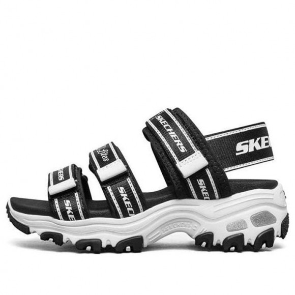 (GS) Skechers Dlites Sandals 'Black White' - 664167L-BLK