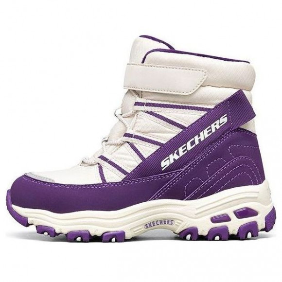 (GS) Skechers D'lites Boots 'White Purple' - 664200L-NTPR