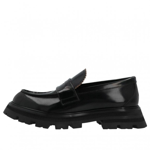 (WMNS) Alexander McQueen Wander Loafer 'Black' - 666328WHZ801000