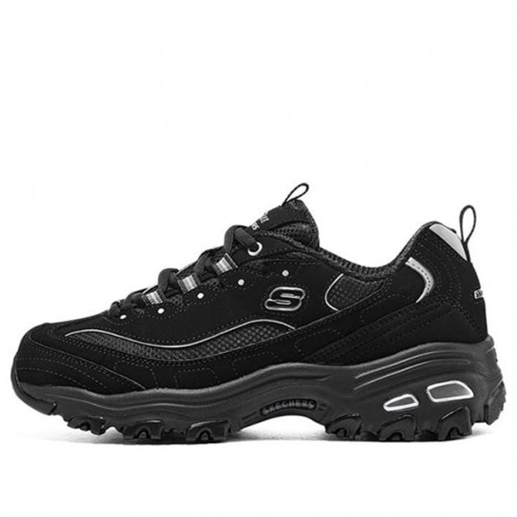 (WMNS) Skechers D'lites 'Black Silver' - 66666179-BBK