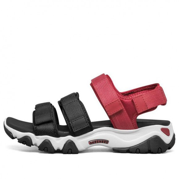 (WMNS) Skechers D'Lites 2.0 Sandals Black/Red/White - 66666284-BKRD