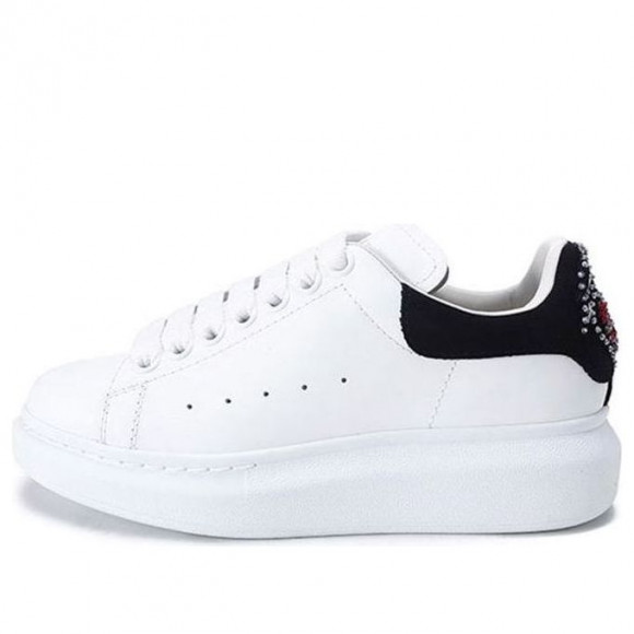 (WMNS) Alexander McQueen Oversized Shoes 'Off White Black' - 667238WIAF29061